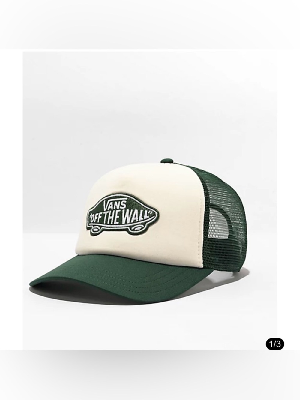 Vans Classic Patch Curved Bill Eden Green Trucker Hat